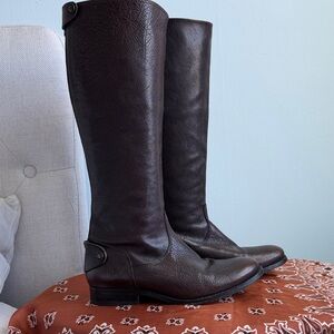 Frye Dark Brown Over the Knee Boots